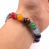7 Chakra- Heart Bracelet Balance Stone Beaded Bracelet Yoga Charm Bracelet