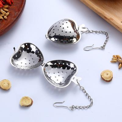2pcs Stainless Steel Heart Shaped Tea Clips Reusable Tea Strainer Filters Tea Interval Diffuser