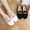 Women Autumn and Winter Soft Sole Comfortable Doudou Shoes Low Top Round Head Female Wool Shoes Versatile Cotton Shoes