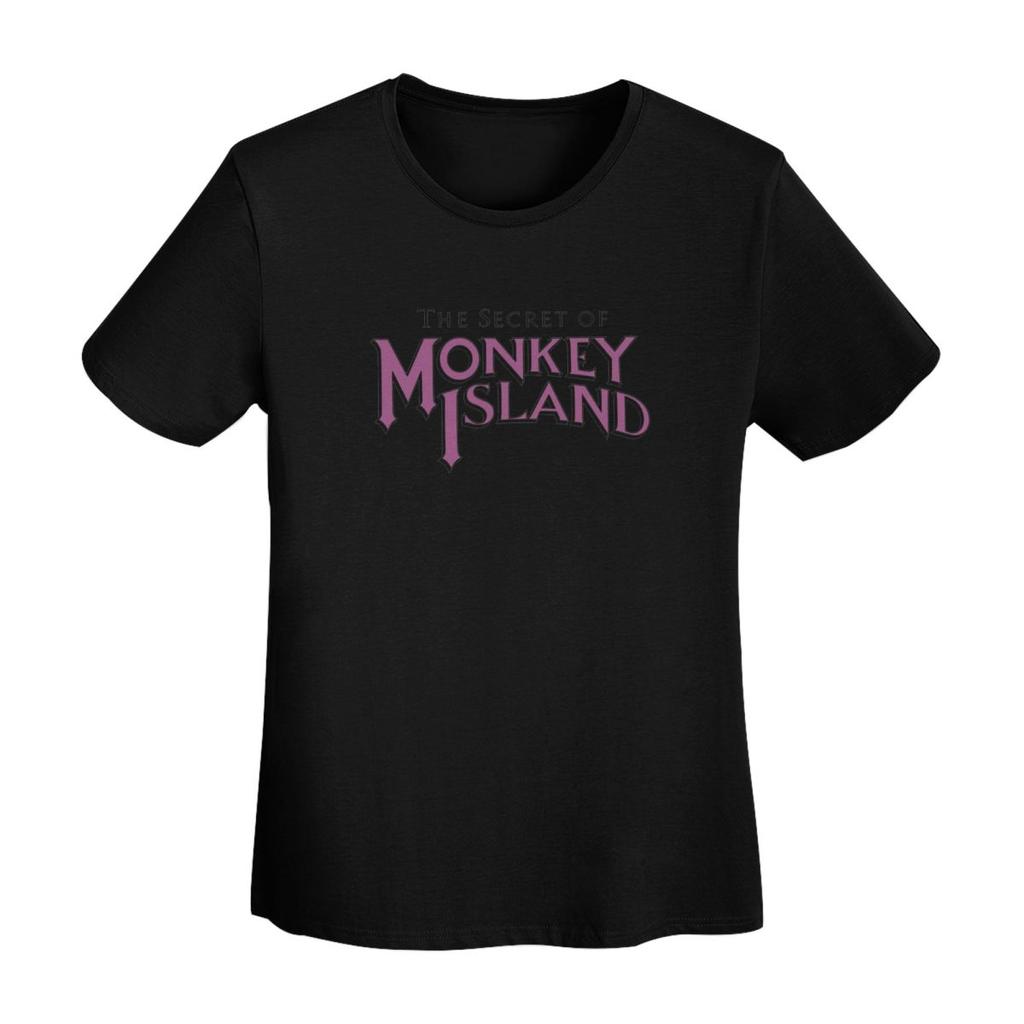 Secret Of Monkey Island Dámské Tričko s Krátkým Rukávem O-Výstřih Bavlněná Letní Trička Streetwear