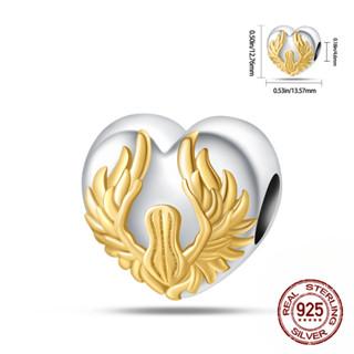 925 Sterling Silver Beads Yellow Moon Sunflower Butterfly Giraffe Beads Pendant Charms Fit 4mm Aperture Bracelet Jewelry Making