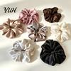 Premium Satin Hair Ties for Elegant Look Scrunchies, High Elasticity Women Girls, Non Slip Band, Scrunchies Solid Color Ponytail Holder, Styling