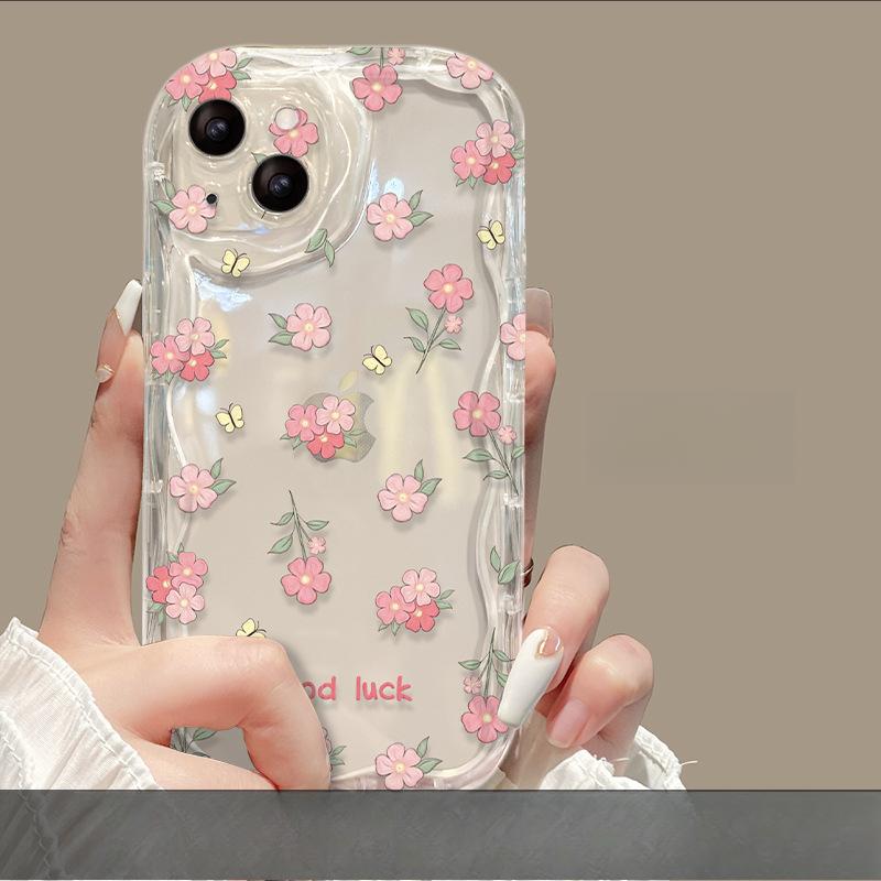 

Свежие цветочные цепочки подходят для Apple 15 Чехол для мобильного телефона Iphone14/13pro Прозрачный силиконовый Xsmax iPhone 6s Plus