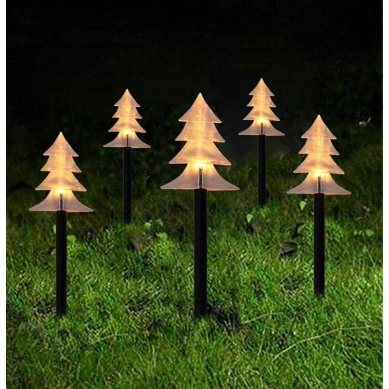 Cross-Border Solar Snowman Lawn Light - Acrylic Christmas Holiday Decoration Waterproof Battery Box