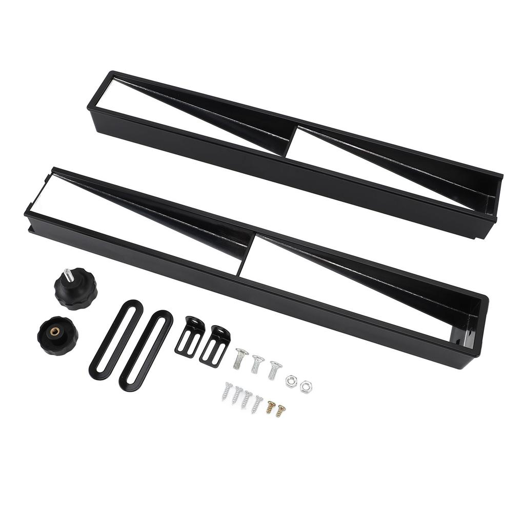 Golf Cart 4 Panel Wide Angle Rear View Mirror Adjustable Height Enhanced Safety Replacement for Club Car DS Van Truck