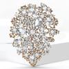Crystal Glass Brooch for Women Rhinestone Pins Friends Party Gifts Banquet Jewellery Accessories