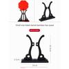 Jixu 2026 New Model Chinese-Style Fan Stand, Fan Holder, Folding Fan, Round Fan Display Stand, Fan Base, Solid Wood