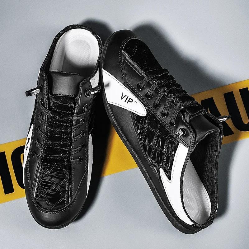 Summer  Half Slippers for Men Trendy Men's Flat Bottom Casual Shoes Soft Sole Support Shoes Men's Sneakers Zapatos De Hombre