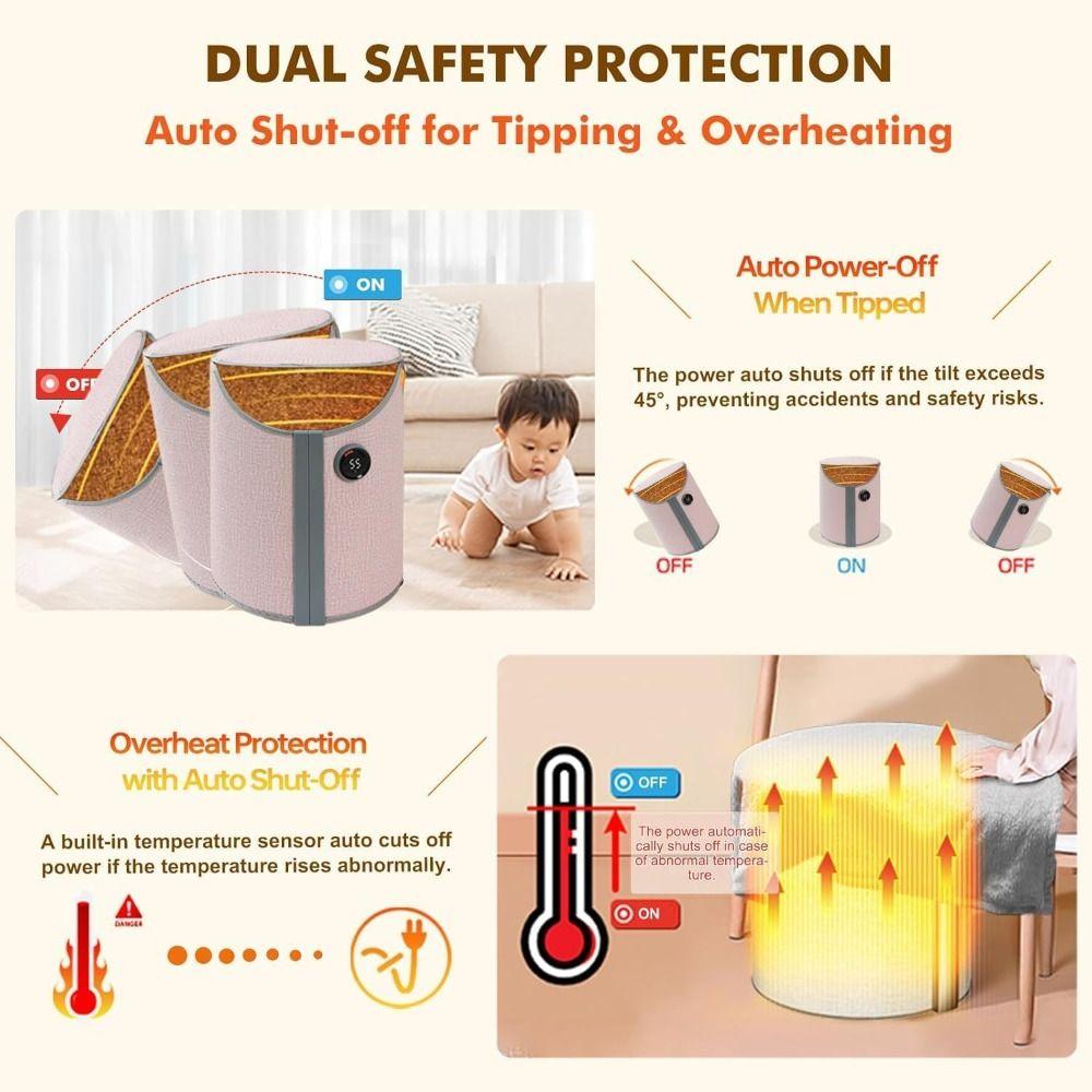 Termostat Topidlo Pod Stůl Skládací Pod Stolní Topidlo Nový Upgrade Ohřívač Nohy Pod Stůl