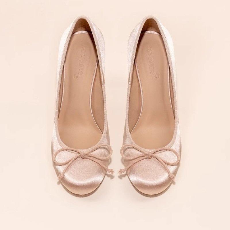 Mary Jane Women Pumps New Fashion Bowknot Thick High Heels Female Lolita Square Toe Party Leather Shoes for Woman Sandals