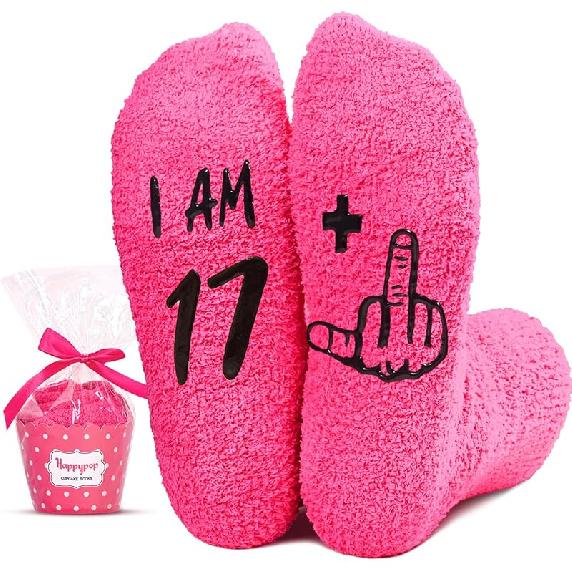 HAPPYPOP 18 Year Old Birthday Gifts - Socks Gifts Ideas for 18th Birthday Girl Boy Men Women