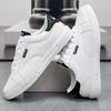 White Black Men Shoes Comfortable Casual Skateboard Shoes Men Solid Leisure Sneakers Lightweight Walking Shoes