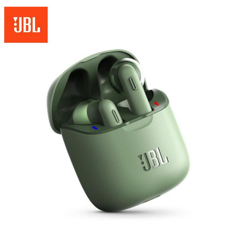 Cuffie Wireless Bluetooth-compatibili V5.0 JBL Tune 220 TWS con Microfono Stereo e Scatola di Ricarica