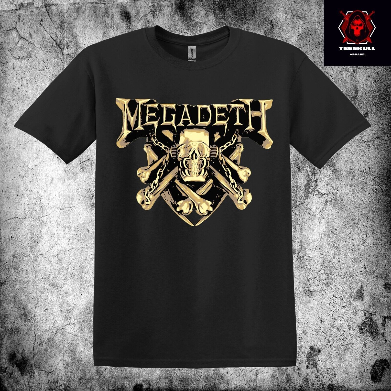 26 Megadeath Heavy Metal Rock Band Tee Heavy Cotton Unisex T-SHIRT S-3XL Unisex T-Shirt M