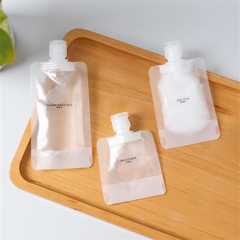 30/100 ml dávkovač lotion sáček Cestovní opakovaně použitelné sáčky Šampon Tekutý nepropustný znovu plnitelný kosmetický obal Skladovací nádoba
