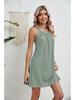 European and American Women's Sleeveless Halter Neck Beach Dress Cover-up