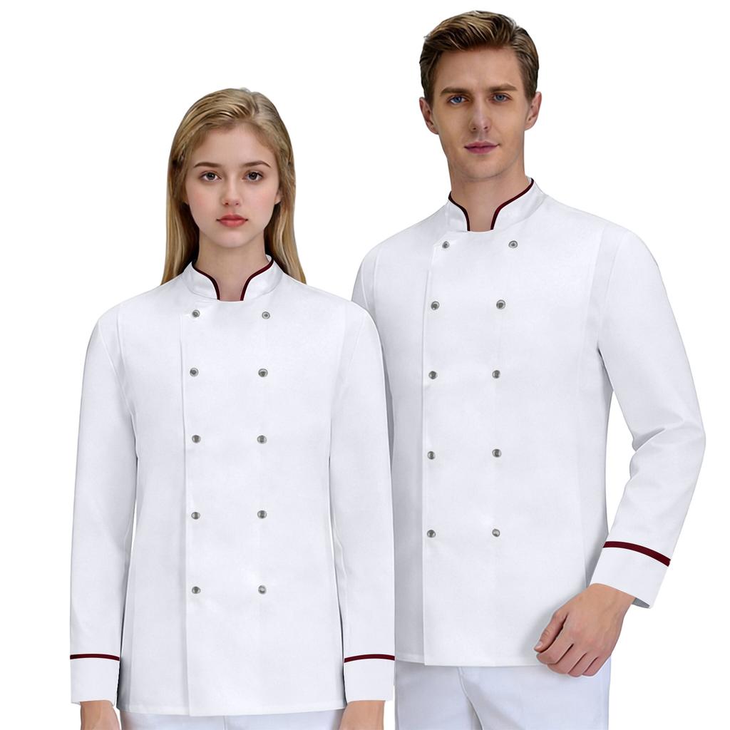 Unisex Cardigan ,Button Long,Sleeved Chef Uniform