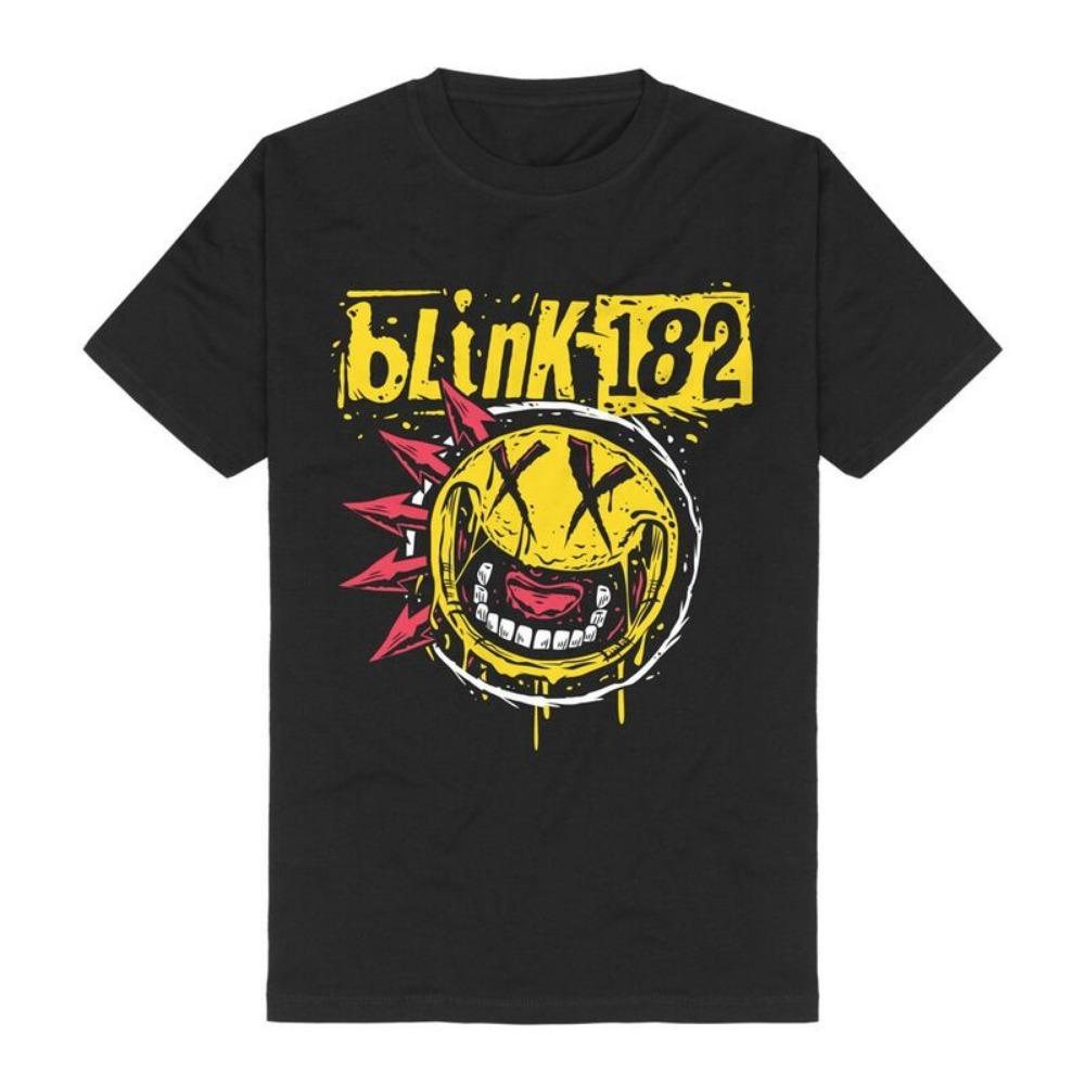 Evil Smiley Face Print summer T Shirt Cotton Unisex Pop Punk Streetwear Fan Graphic casual  comfortable Tee S