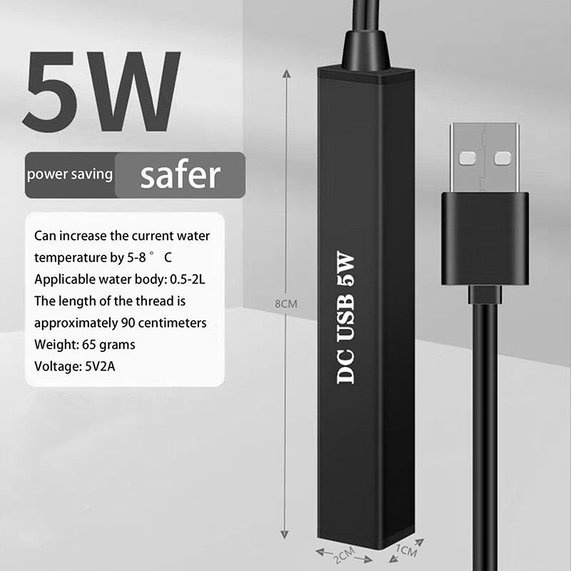 

1 шт. Мини-обогреватель для аквариума 5/10 Вт, USB-зарядка, для аквариума с мелкими рыбками, энергосберегающий, защита от перегрева, аксессуары 5W