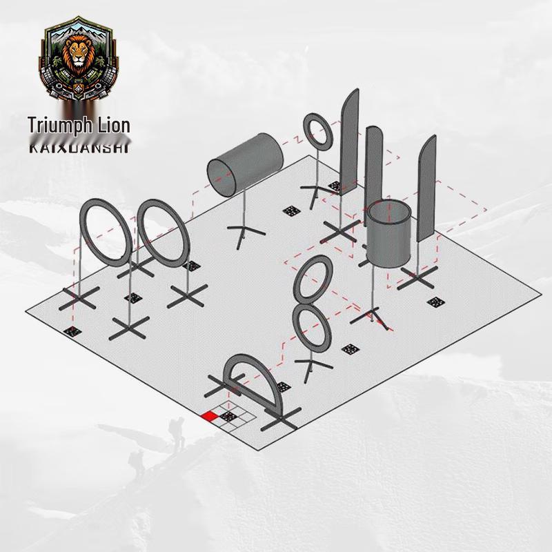 Triumph Lion FPV Drone Racing Obstacle Course Elements