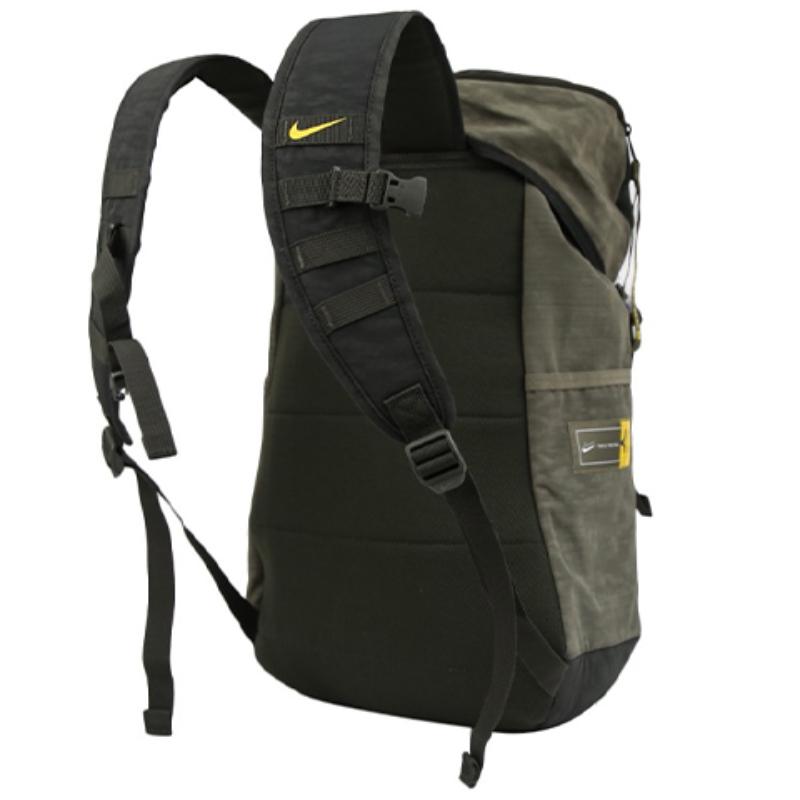 Nike Polyester Polyamide Backpack Regular Unisex Red Fir Green Casual CK1925-355