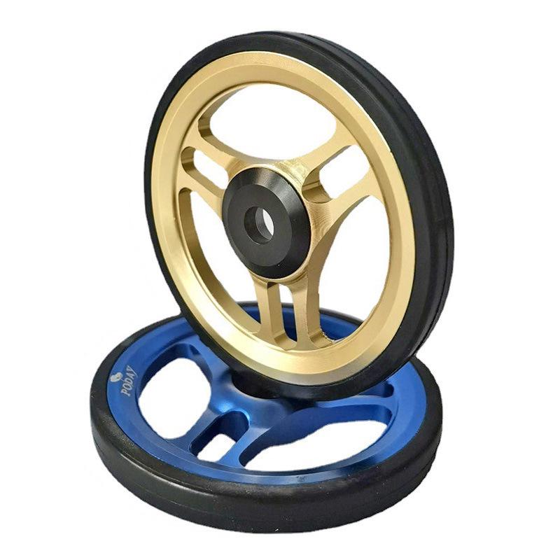 Xiaobu Yingbu Folding Bike Easy Wheels - Aluminum Alloy Triangle Star CNC Guide Wheels