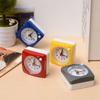 With Light Square Alarm Clock Mini Student Silent Clock Practical Small Travel Clock  Home
