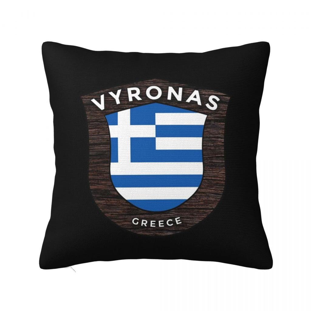 Greece Greek Flag Square Pillowcase Cushion Cover Pillow Case Throw Pillow Cover for Home Sofa Living Room