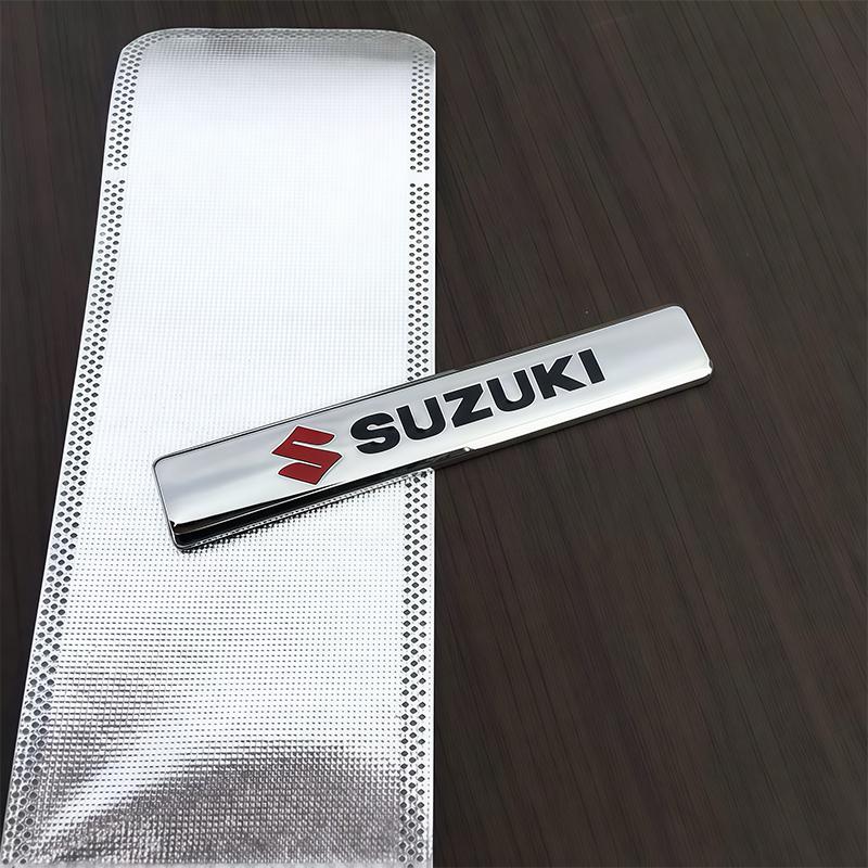 HECQ4 1Pcs 3D Metal Stickers Car Body Trunk Decal For Suzuki Swift Vitara Baleno Jimny Samurai Ignis Splash Kaiser DZire Swace Across
