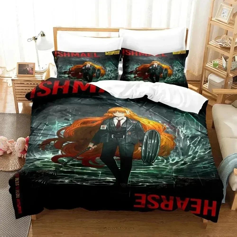Anime Game Limbus Company Bedding Set Soft Comforter Cover With 1/2pcs Pillow Shams For Kids Adults Microfiber Quilt Cover