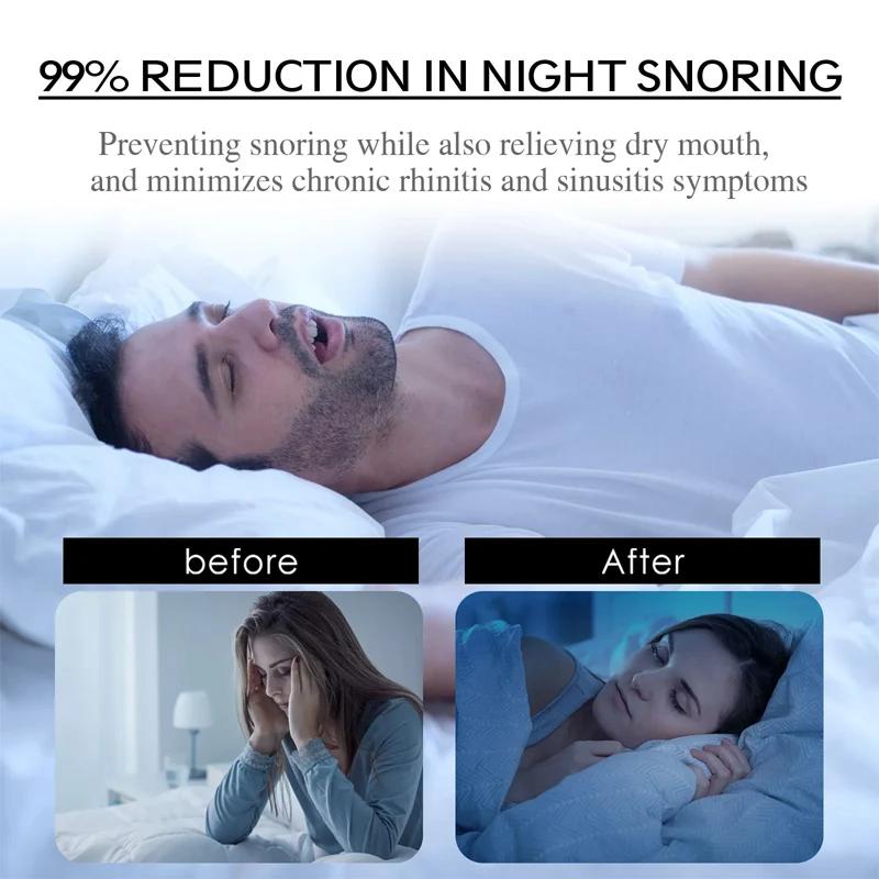 50/100Pcs Anti Snoring Mouth Tape for Better Sleeping Mouth Strips Reduce Mouth Dryness Medical Grade Nose Breathing Stickers