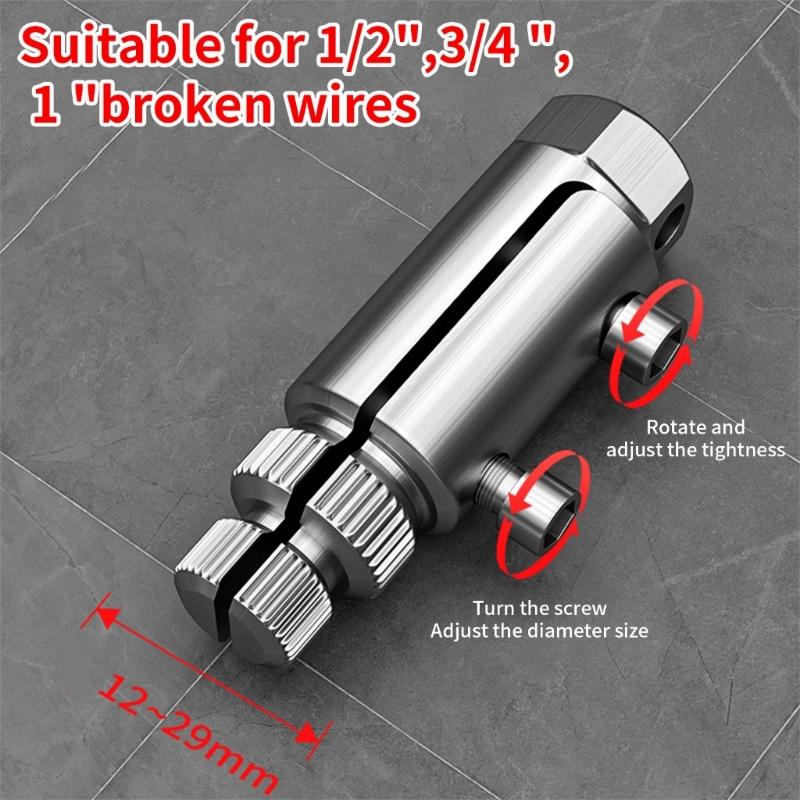 Screw Extractor Water Pipe Screw Removal Tool Broken Bolt Remover for 1/2Inch 3/4Inch 1inch Pipes Valves Faucet