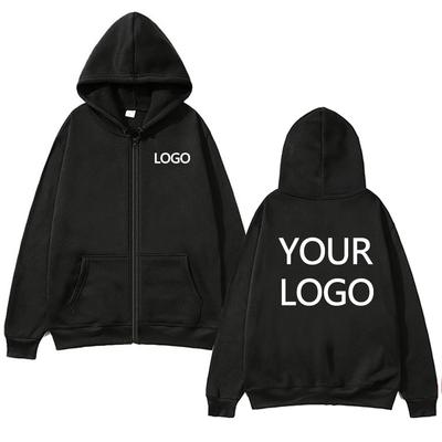 DIY Personalised Customised Logo, Men's Street Hoodie, Zip Front Sports Sweatshirt, Women's Casual Knitted Hoodie, Couple's Gift