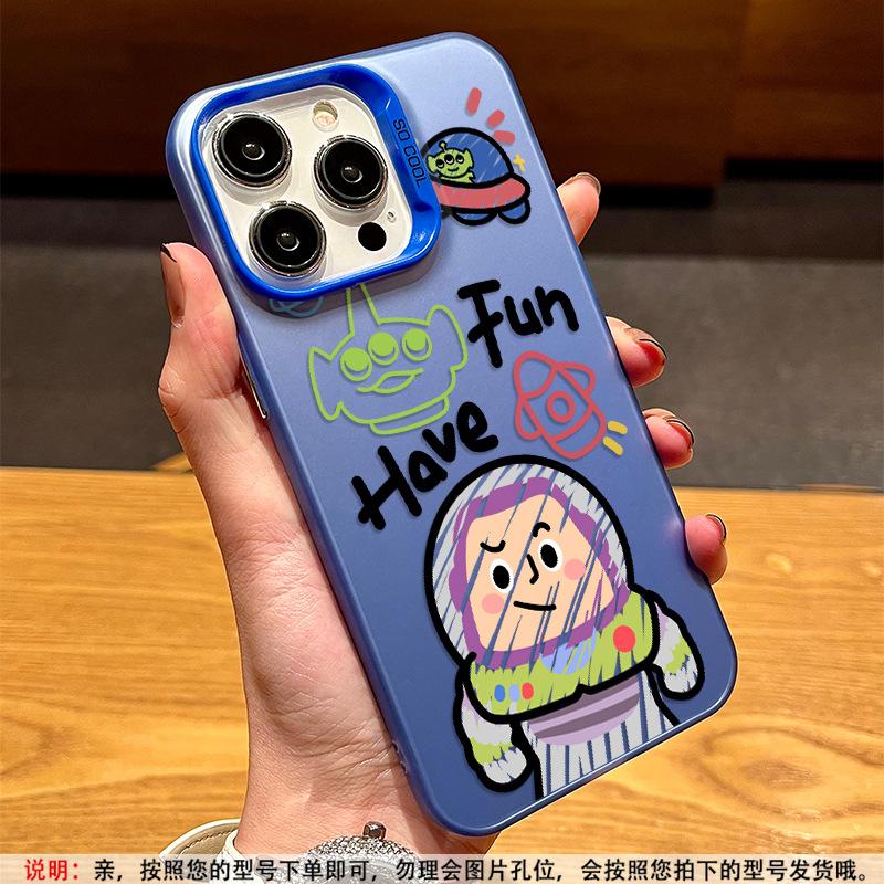 Applicable to Apple 11 mobile phone case cartoon iPhone11promax laser 11pro matte 11 graffiti three-eyed monster