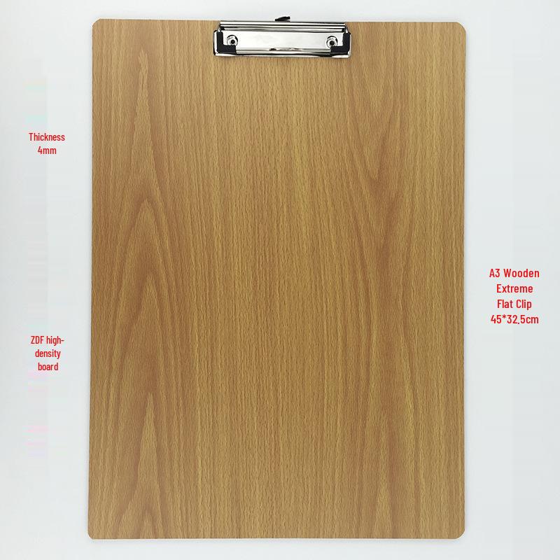 A4 Clipboard with Pen Holder, A5 Writing Pad, A3 Wooden Menu Holder, Cardboard Stationery Board