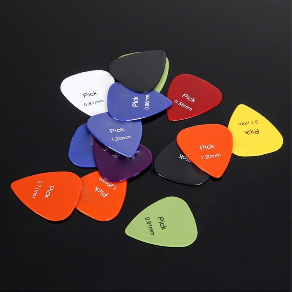 Guitar Picks Box Case Set Guitar Accessories Musical Instrument Tool 0.58 1.5mm Thickness Guitar Picks