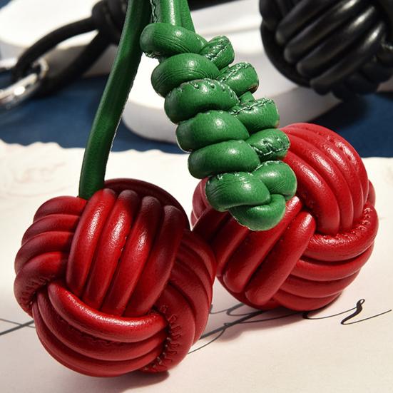 Keychain Pendant Imitation Leather Smooth Surface Neat Stitching Key Chain Versatile Wallet Car Keys Backpack Decoration