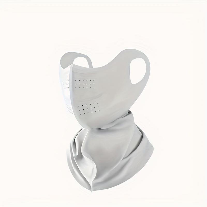 

Дышащая сетчатая велосипедная маска для лица с защитой от ультрафиолета, длинный шарф для летних видов спорта на открытом воздухе с 3D-эффектом ледяного шелка, ветрозащитный, пылезащитный светло-серый