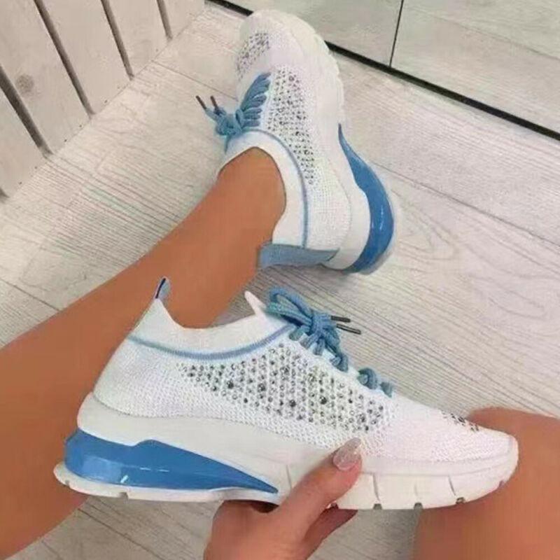 Scarpe da ginnastica da donna rotonde in pizzo up running espiranti comodo  jogging fitness calzino scarpe sportive walking gym sneakers acquista in  modo economico — spedizione gratuita, recensioni reali con foto — Joom
