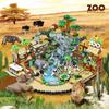 Zoo Bausteine Spielzeug Wüstenpark Diamantblöcke Elefant Löwe Zebra Tiere Bausteine Spielzeug Für Kleine Jungen Erwachsene Geschenke Diy Blöcke