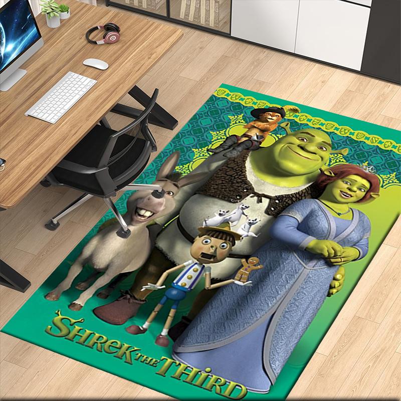 Shrek Bedruckter Teppich für Bürostuhl Wohnzimmer Schlafzimmer Küchenraum Dekoration Geschenke