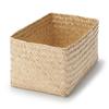 MUJI Seagrass Wickerwork Organizer 15cm Wide X 25cm Deep X 12cm 83411930 Basket, Large, Rectangular, Approx. High,