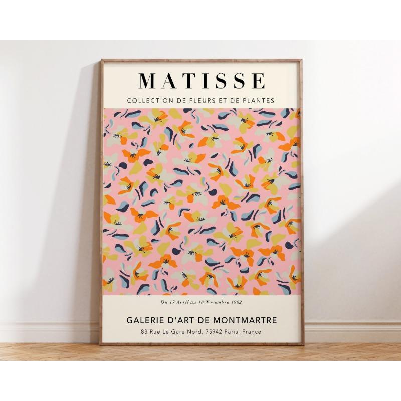 

Абстрактные цветы Матисс Постеры и принты Цветочный рынок Матисс Цветочный холст Матисс Ботанические вырезки Выставочные картины 21cm×30cm NoFrame