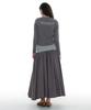 Partimento Woman Voluminous Flare Maxi Skirt_Charcoal