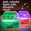 Cartoon Mini Simulation Fish Tank Lovely LED Light Up Tank Music Interactive Aquarium Toys  Home