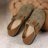 Retro Word with Mary Jane Single Shoes, Spring and Summer Gentle Two Wear Beanie Shoes