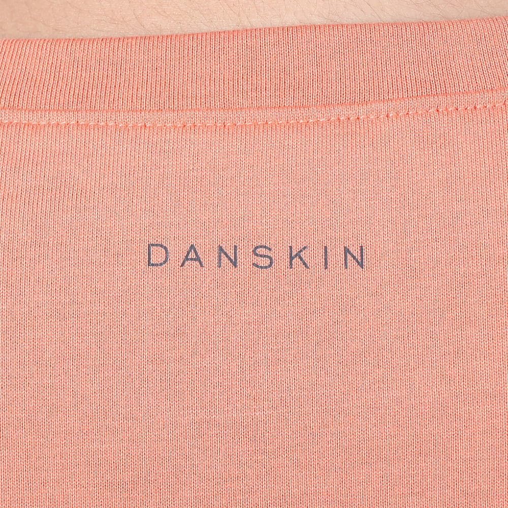 Danskin Asymmetric Big Tee In Orange Coral Women's T-Shirt