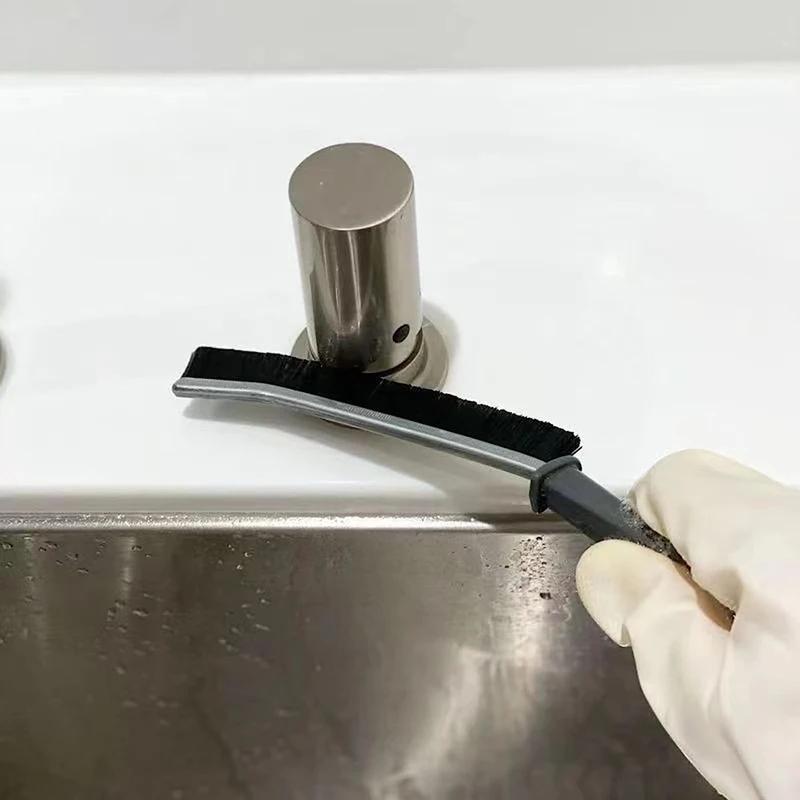 Multi-purpose Slit Cleaning Brush Durable Stiff Bristle Long Handle Brush Tile Seam Dead Corner Shower Floor Line Brush