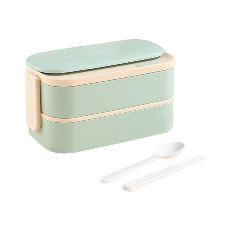 Bento Boxes Double Layer Student Food Storage Container Keep Warm Sealing Boxes 304 Stainless Steel Lunch Box for Office