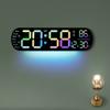 Stylish LED Digital Alarm Clock with Adjustable Brightness Wall Mount Clock Perfect for Bedroom, Offices,Home Decors